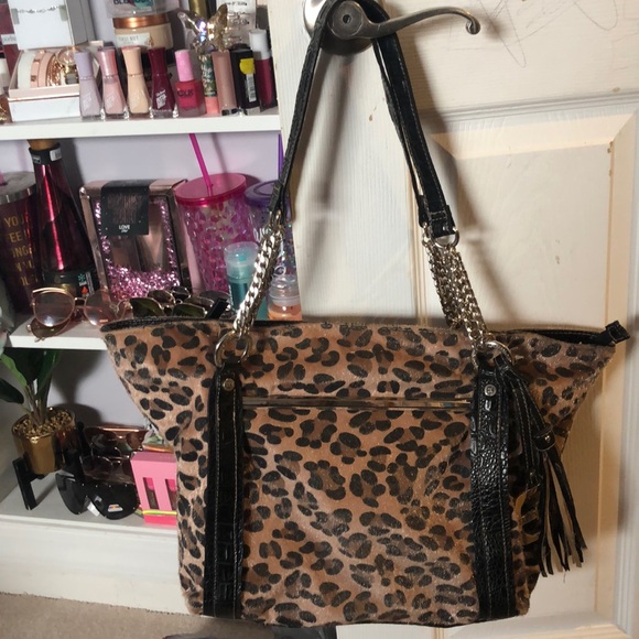 Ellen Tracy leopard purse - Picture 2 of 6